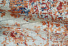 2x4 Modern Abstract Peach and Ivory Art Silk Rug| N8224