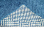 2x4 Modern Geometrical Cross Square Hand Made Blue Art silk Area Rug | N4724
