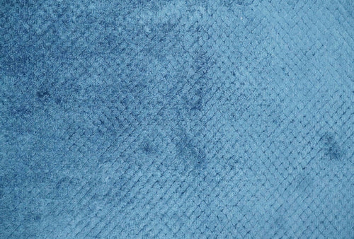 2x4 Modern Geometrical Cross Square Hand Made Blue Art silk Area Rug | N4724