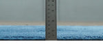 2x4 Modern Geometrical Cross Square Hand Made Blue Art silk Area Rug | N4724