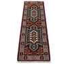 2x6 Runner Hand Knotted traditional Kazak Rust and Blue Armenian Rug | KZA24