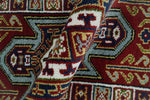 2x6 Runner Hand Knotted traditional Kazak Rust and Blue Armenian Rug | KZA24