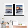 Snow Mountain Sunset Wall Art