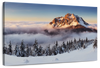 Snow Mountain Sunset Wall Art