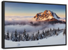 Snow Mountain Sunset Wall Art
