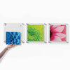Trio: 3 Square 14" x 14" Single Panel + Magnets Frames for 12" x 12" Art (3001, 3001G)