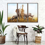 Kenyan Safari Animals Wall Art