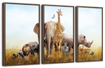 Kenyan Safari Animals Wall Art