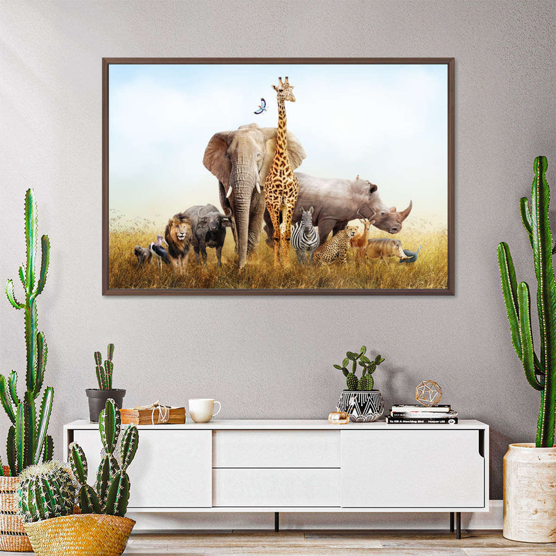 Kenyan Safari Animals Wall Art