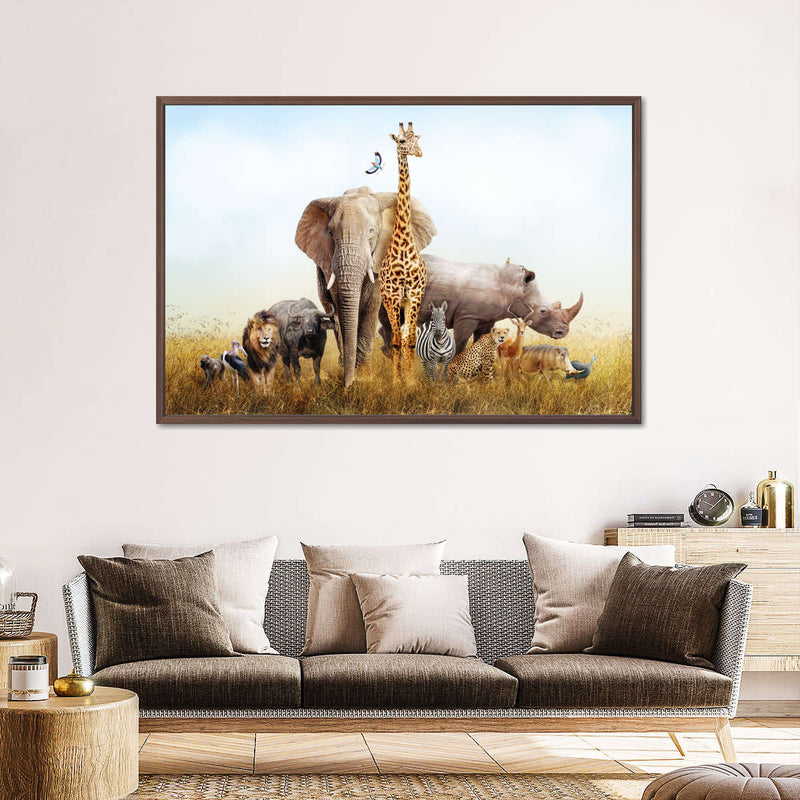 Kenyan Safari Animals Wall Art