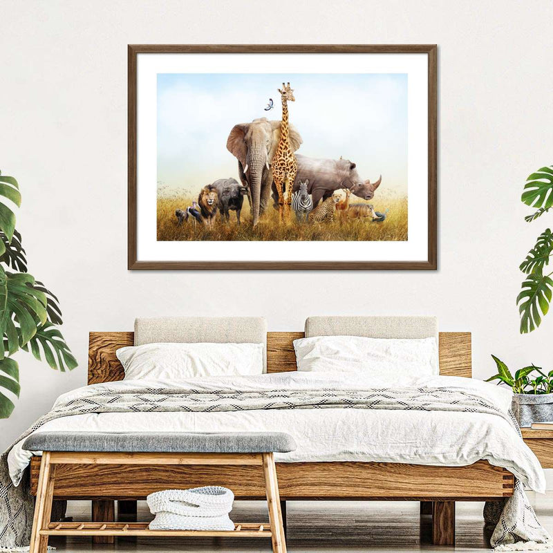 Kenyan Safari Animals Wall Art