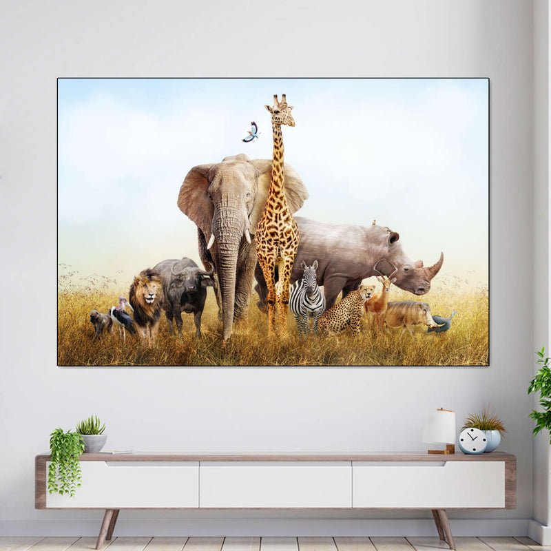 Kenyan Safari Animals Wall Art