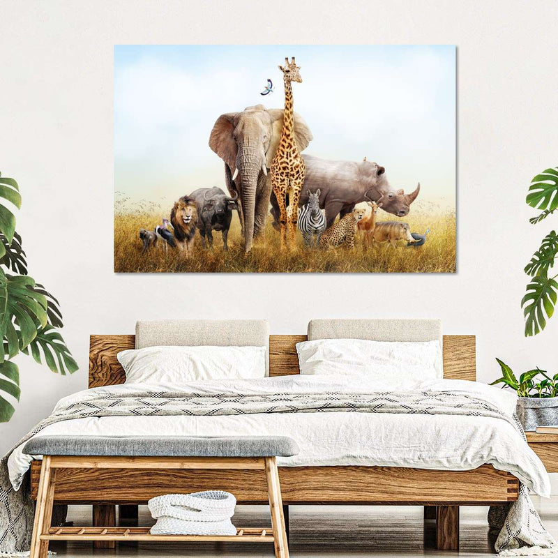 Kenyan Safari Animals Wall Art