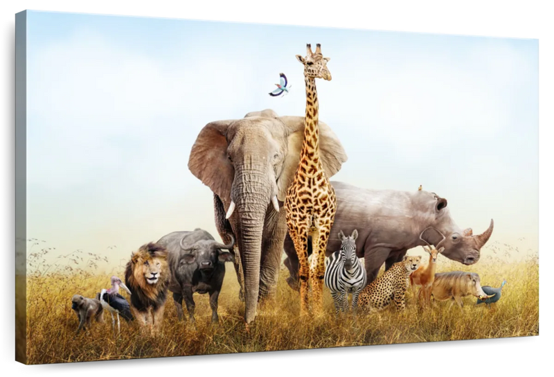 Kenyan Safari Animals Wall Art