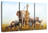 Kenyan Safari Animals Wall Art