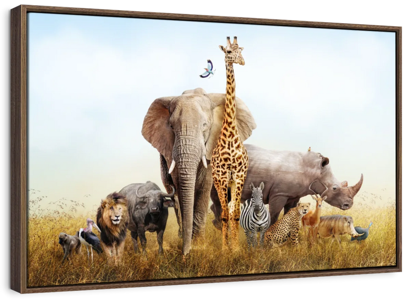 Kenyan Safari Animals Wall Art