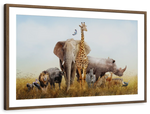 Kenyan Safari Animals Wall Art