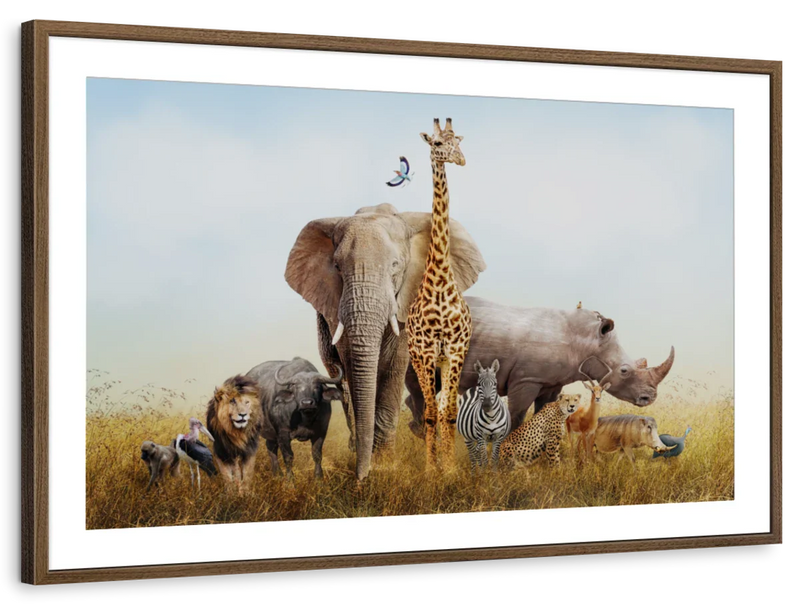 Kenyan Safari Animals Wall Art