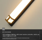 MIRODEMI® Black/Gold Outdoor Waterproof LED Long wall lamp For Garden, Villa, porch