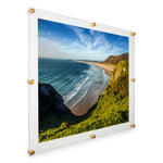 30x40" Photo Floating Acrylic Clear Picture Frame (Frame Size 34x44")
