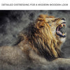Lion Yawn Painting Canvas Wall Art