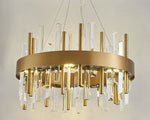 MIRODEMI® Gold/Titanium black crystal chandelier for bedroom, living room.