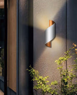 MIRODEMI® Creative White/Black Outdoor Aluminum Waterproof Wall Lamp For Courtyard