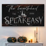 The Bewitched Speakeasy Halloween Sign III