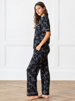 Women's Stretch-Knit Short Sleeve & Pant Bamboo Pajama Set