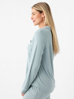 Women's Stretch-Knit Long Sleeve Bamboo Pajama Set