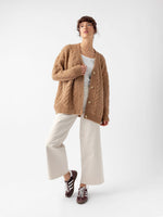 Oversized Cable Knit Cardigan