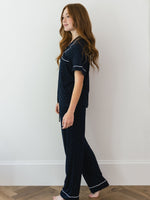 Women's Stretch-Knit Short Sleeve & Pant Bamboo Pajama Set
