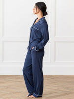 Women's Stretch-Knit Long Sleeve Bamboo Pajama Set