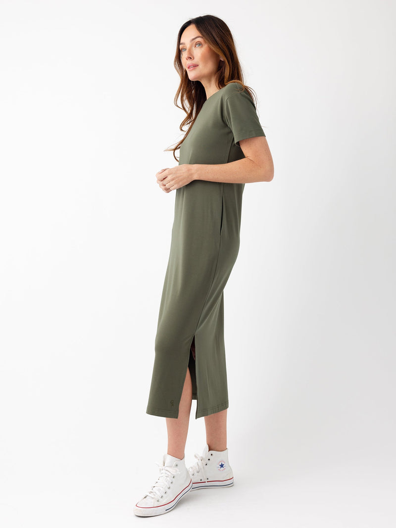Women's Brushed Bamboo Midi Dress