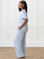 Women's Stretch-Knit Short Sleeve & Pant Bamboo Pajama Set