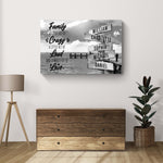 A Lot of Love Family Names Sign