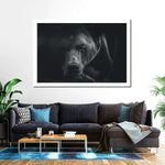 Monochrome Brown Bear Wall Art