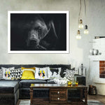 Monochrome Brown Bear Wall Art