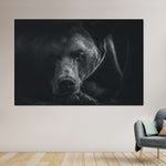 Monochrome Brown Bear Wall Art