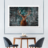 Snowy Noble Deer Wall Art
