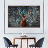 Snowy Noble Deer Wall Art