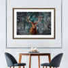 Snowy Noble Deer Wall Art