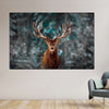 Snowy Noble Deer Wall Art