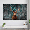 Snowy Noble Deer Wall Art