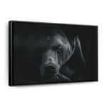 Monochrome Brown Bear Wall Art