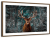 Snowy Noble Deer Wall Art