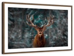 Snowy Noble Deer Wall Art