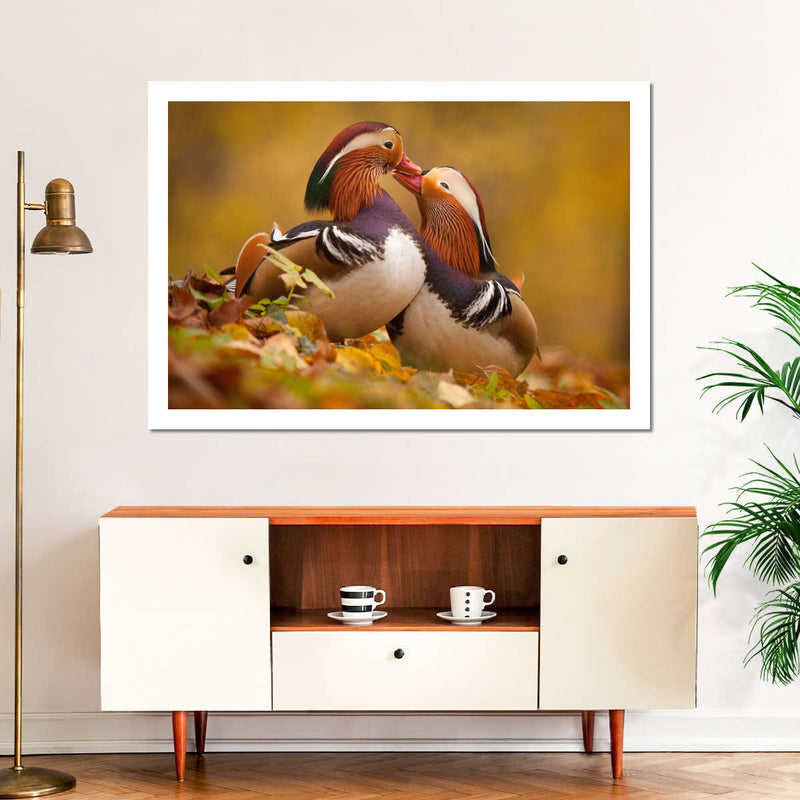 Loving Mandarin Ducks Wall Art