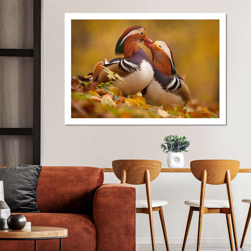 Loving Mandarin Ducks Wall Art