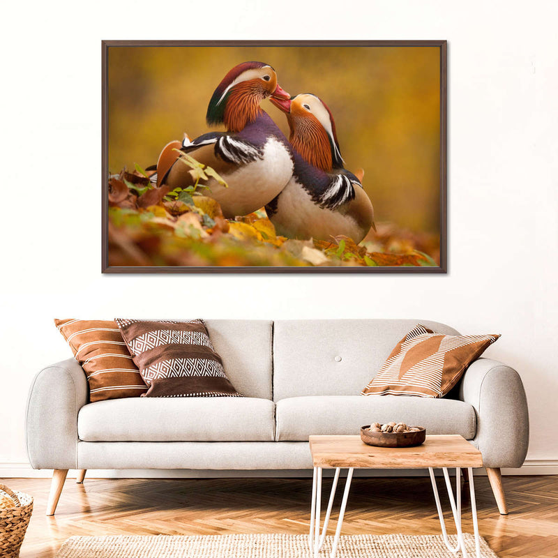 Loving Mandarin Ducks Wall Art